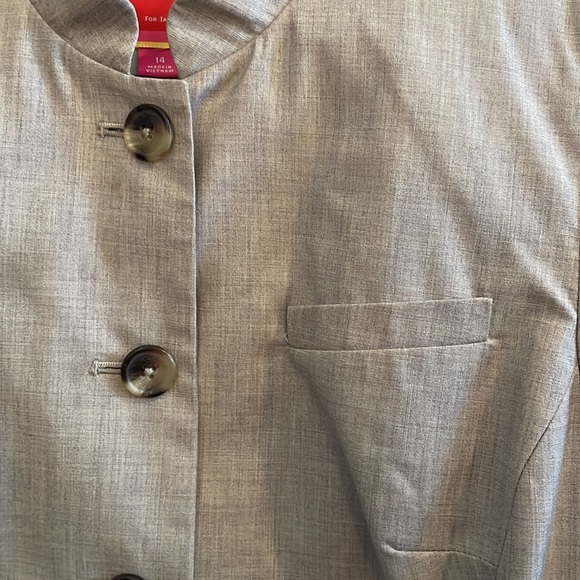 EUC Isaac Mizrahi for Target Nehru Collar Blazer - Picture 5 of 7